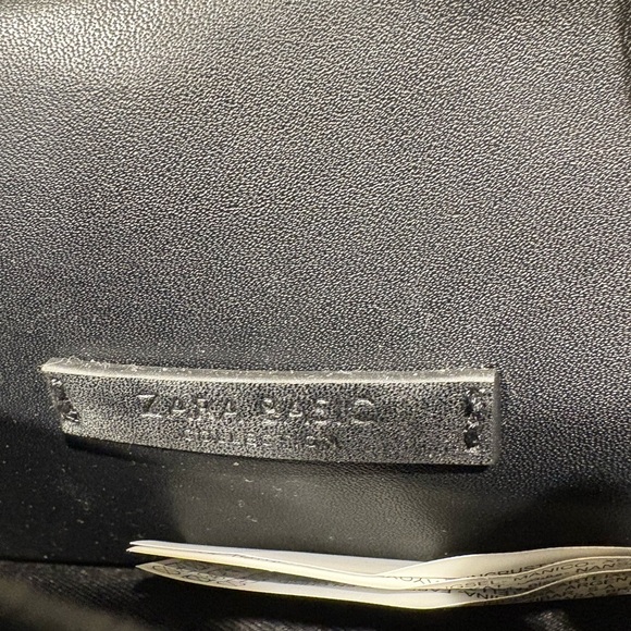 Zara Basic Black Studded Chain Goth Crossbody Bag - Picture 7 of 10